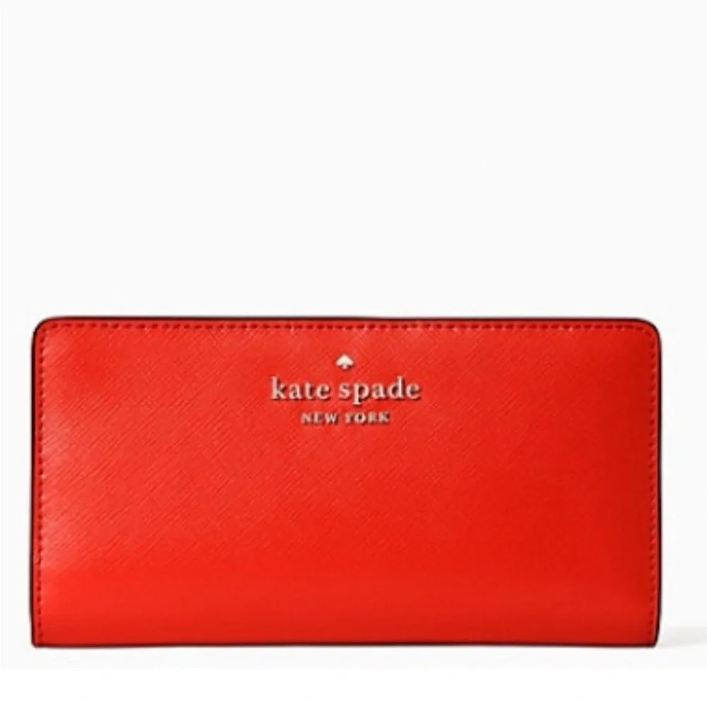 Kate Spade Staci Large Slim Bifold Wallet Gazpacho